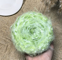 HKM-549779 Hand-Mixed Braided Pendant in Moss Green and Tundra Styles