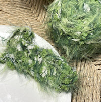 HKM-549779 Hand-Mixed Braided Pendant in Moss Green and Tundra Styles
