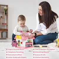 HKM-549907 8-in-1 Learning House Montessori Activity Cube for Toddlers and Babies, Musical Educational Toy