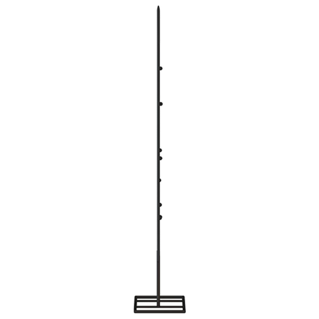 HKM-549907 Modern Black Metal Christmas Tree, 60 cm, Powder-Coated Steel, Decorative Stand Included