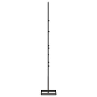 HKM-549907 Modern Black Metal Christmas Tree, 60 cm, Powder-Coated Steel, Decorative Stand Included