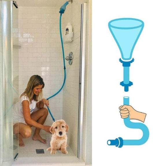 HKM-549971 Universal Silicone Top Spray Shower Head - Blue Rain Function with Direct Cover Installation