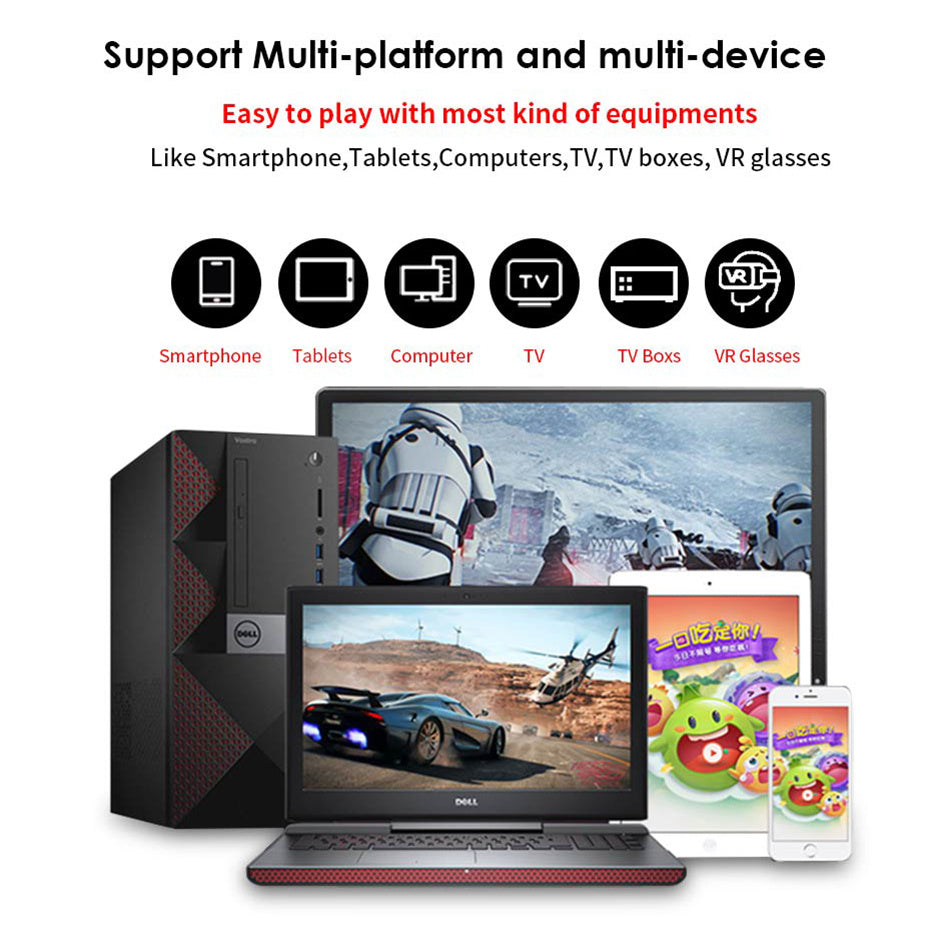 HKM-549971 Wireless Bluetooth Gamepad with Rechargeable Battery for Mobile Phones and Android Devices