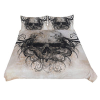 HKM-550099 Black Polyester Three-Piece Bedding Set with Quilt Cover