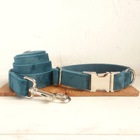 HKM-550099 Double Thick Velvet Traction Rope Set with Metal Buckle Connection - Emerald Green, Multiple Sizes Available