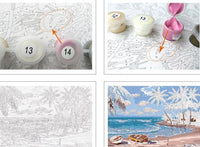 HKM-550099 Woodland House Paint by Numbers Kit, 40x50cm