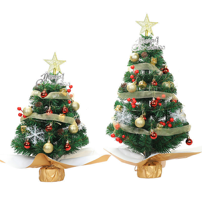 HKM-550227 Festive Mini Desktop Christmas Tree - 45cm & 60cm in Green, Pink, and White