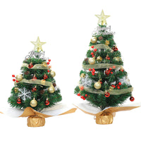 HKM-550227 Festive Mini Desktop Christmas Tree - 45cm & 60cm in Green, Pink, and White