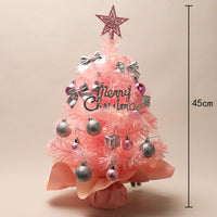 HKM-550227 Festive Mini Desktop Christmas Tree - 45cm & 60cm in Green, Pink, and White