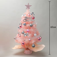HKM-550227 Festive Mini Desktop Christmas Tree - 45cm & 60cm in Green, Pink, and White