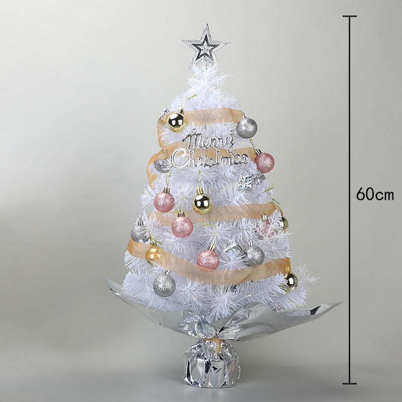 HKM-550227 Festive Mini Desktop Christmas Tree - 45cm & 60cm in Green, Pink, and White