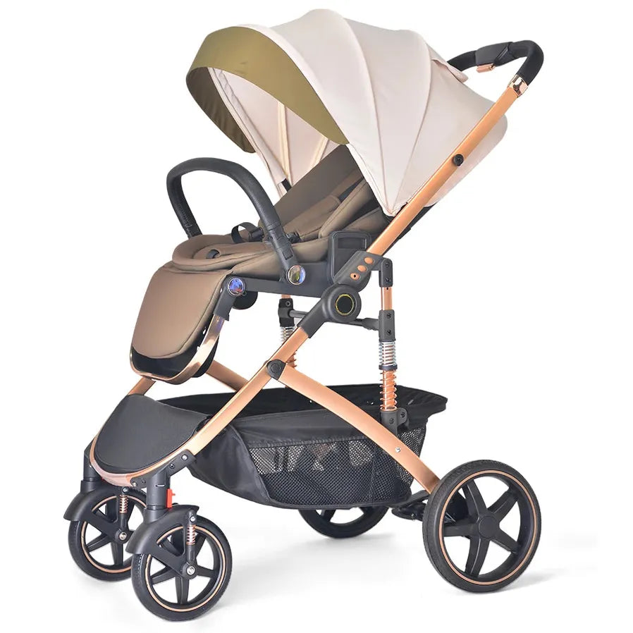 HKM-550291 Luxury 3 in 1 Baby Stroller with Cup Holder - Versatile Travel System for Infants