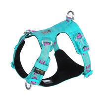 HKM-550291 Waterproof Reflective Super Fiber Dog Chest Strap in Army Green, Black, and Purple - Multiple Sizes Available