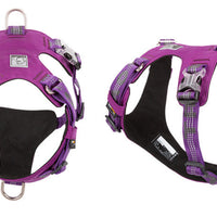 HKM-550291 Waterproof Reflective Super Fiber Dog Chest Strap in Army Green, Black, and Purple - Multiple Sizes Available