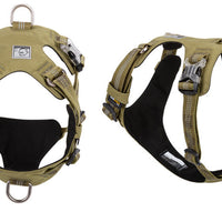 HKM-550291 Waterproof Reflective Super Fiber Dog Chest Strap in Army Green, Black, and Purple - Multiple Sizes Available