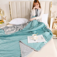 HKM-550419 Cool Fiber Summer Blanket - Air Conditioner Comfort in Modern Design, Multiple Sizes Available