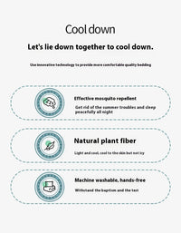 HKM-550419 Cool Fiber Summer Blanket - Air Conditioner Comfort in Modern Design, Multiple Sizes Available