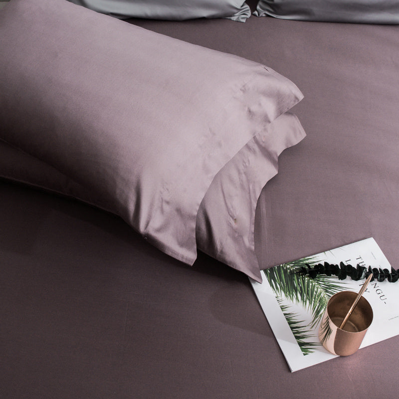 HKM-550419 Long-Staple Cotton Satin Pillowcase - Soft Single Pillowcase in Various Colors