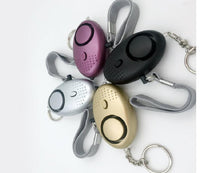 HKM-550611 Compact Metallic Personal Alarm with LED Light for Women, Children, and Seniors