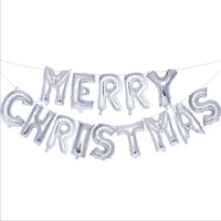HKM-550675 Merry Christmas Alphabet Foil Balloon Set - Feliz Navidad Decorative Balloons for Holiday Celebrations