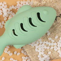 HKM-550739 Silicone Cat Toy in Blue, Green, and Beige - Animal Pattern Design