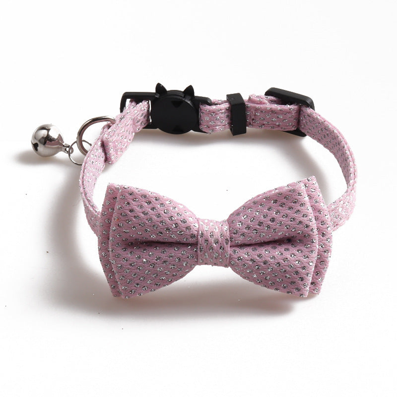 HKM-550803 Pet cute bow shiny collar