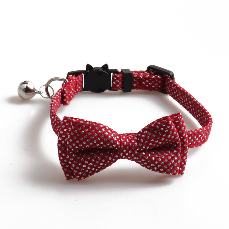 HKM-550803 Pet cute bow shiny collar