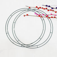 HKM-550867 12-Inch Golden Metal Wreath Ring for Festive Home Decor