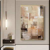 HKM-551187 Handmade Abstract Oil Painting on Canvas for Home Living Room Decor - Unframed, Various Sizes Available