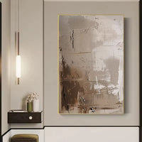 HKM-551187 Handmade Abstract Oil Painting on Canvas for Home Living Room Decor - Unframed, Various Sizes Available