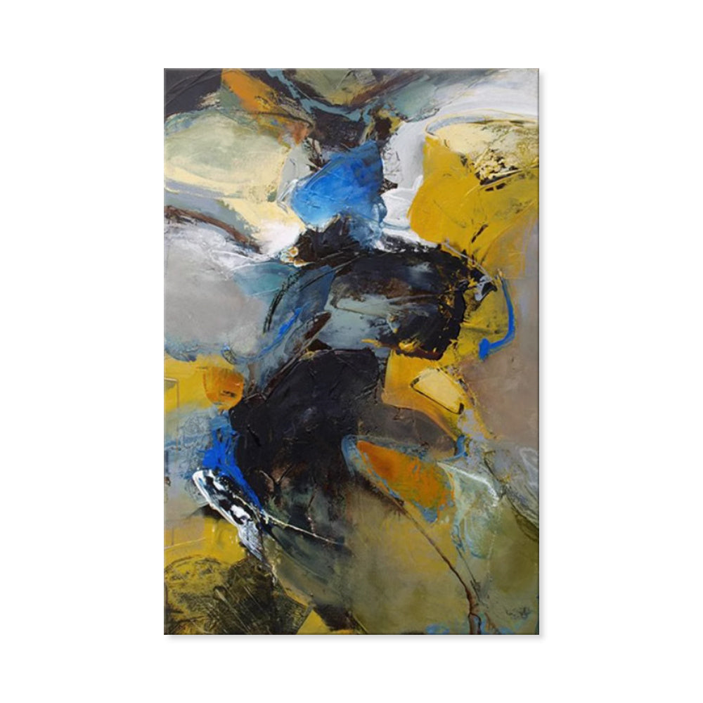 HKM-551187 Handmade Abstract Oil Painting on Canvas for Home Living Room Decor - Unframed, Various Sizes Available