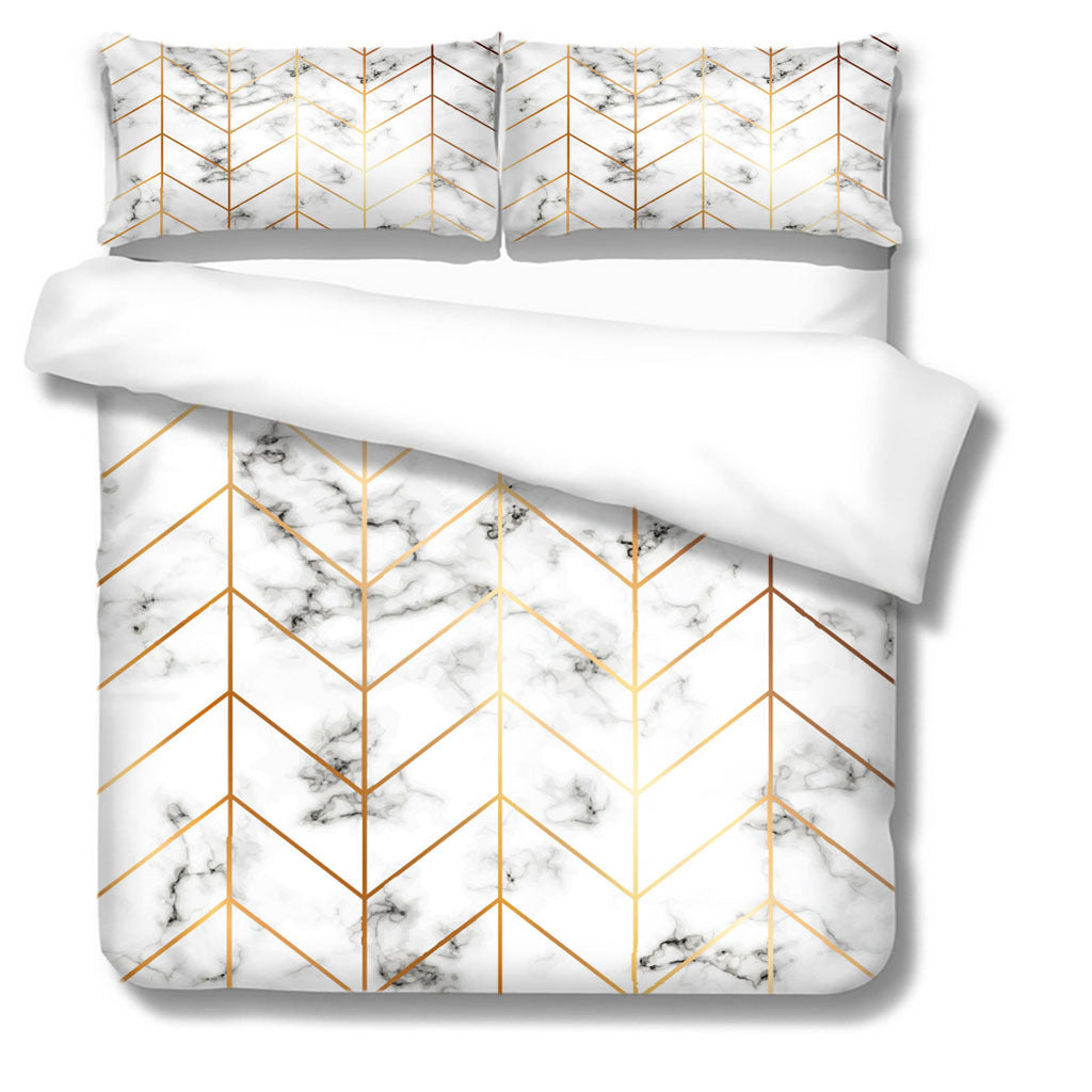 HKM-551251 3D Digital Print Bedding Set in Floral Design - Available in Multiple Sizes and Pieces