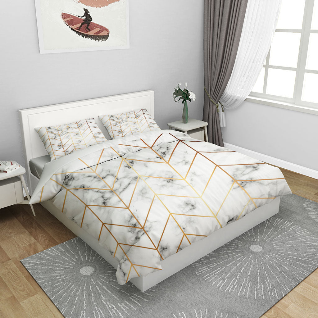 HKM-551251 3D Digital Print Bedding Set in Floral Design - Available in Multiple Sizes and Pieces