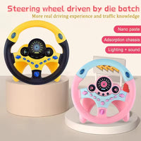 HKM-551251 Simulated 360° Musical Baby Steering Wheel Toy for Early Educational Fun