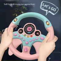HKM-551251 Simulated 360° Musical Baby Steering Wheel Toy for Early Educational Fun
