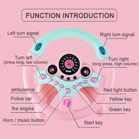 HKM-551251 Simulated 360° Musical Baby Steering Wheel Toy for Early Educational Fun