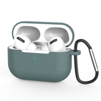 HKM-551315 AirPods-Compatible Silicone Case with Anti-Loss Hook for Generations 1 and 2