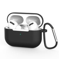 HKM-551315 AirPods-Compatible Silicone Case with Anti-Loss Hook for Generations 1 and 2