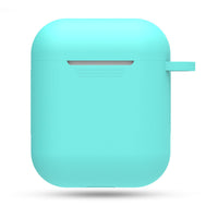 HKM-551315 AirPods-Compatible Silicone Case with Anti-Loss Hook for Generations 1 and 2