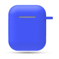 HKM-551315 AirPods-Compatible Silicone Case with Anti-Loss Hook for Generations 1 and 2