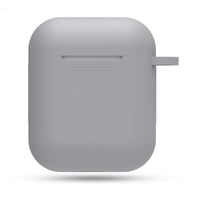 HKM-551315 AirPods-Compatible Silicone Case with Anti-Loss Hook for Generations 1 and 2