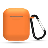 HKM-551315 AirPods-Compatible Silicone Case with Anti-Loss Hook for Generations 1 and 2