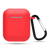 HKM-551315 AirPods-Compatible Silicone Case with Anti-Loss Hook for Generations 1 and 2