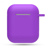 HKM-551315 AirPods-Compatible Silicone Case with Anti-Loss Hook for Generations 1 and 2