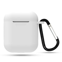 HKM-551315 AirPods-Compatible Silicone Case with Anti-Loss Hook for Generations 1 and 2