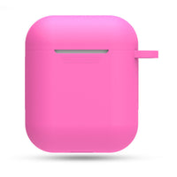 HKM-551315 AirPods-Compatible Silicone Case with Anti-Loss Hook for Generations 1 and 2