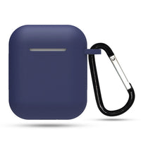 HKM-551315 AirPods-Compatible Silicone Case with Anti-Loss Hook for Generations 1 and 2