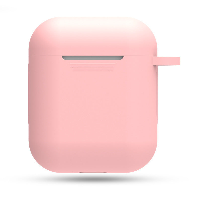 HKM-551315 AirPods-Compatible Silicone Case with Anti-Loss Hook for Generations 1 and 2