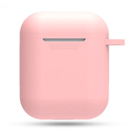 HKM-551315 AirPods-Compatible Silicone Case with Anti-Loss Hook for Generations 1 and 2
