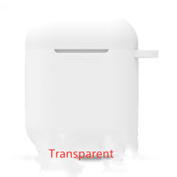 HKM-551315 AirPods-Compatible Silicone Case with Anti-Loss Hook for Generations 1 and 2